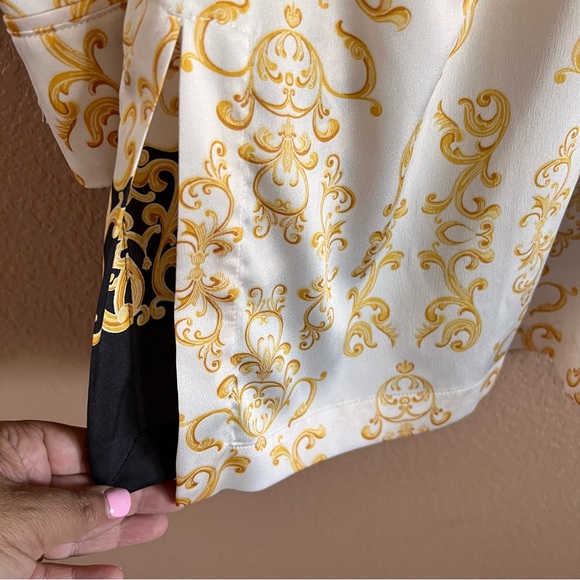 Chico’s Placed Scroll-Print Tunic Top Size 3 or XL - Picture 11 of 12